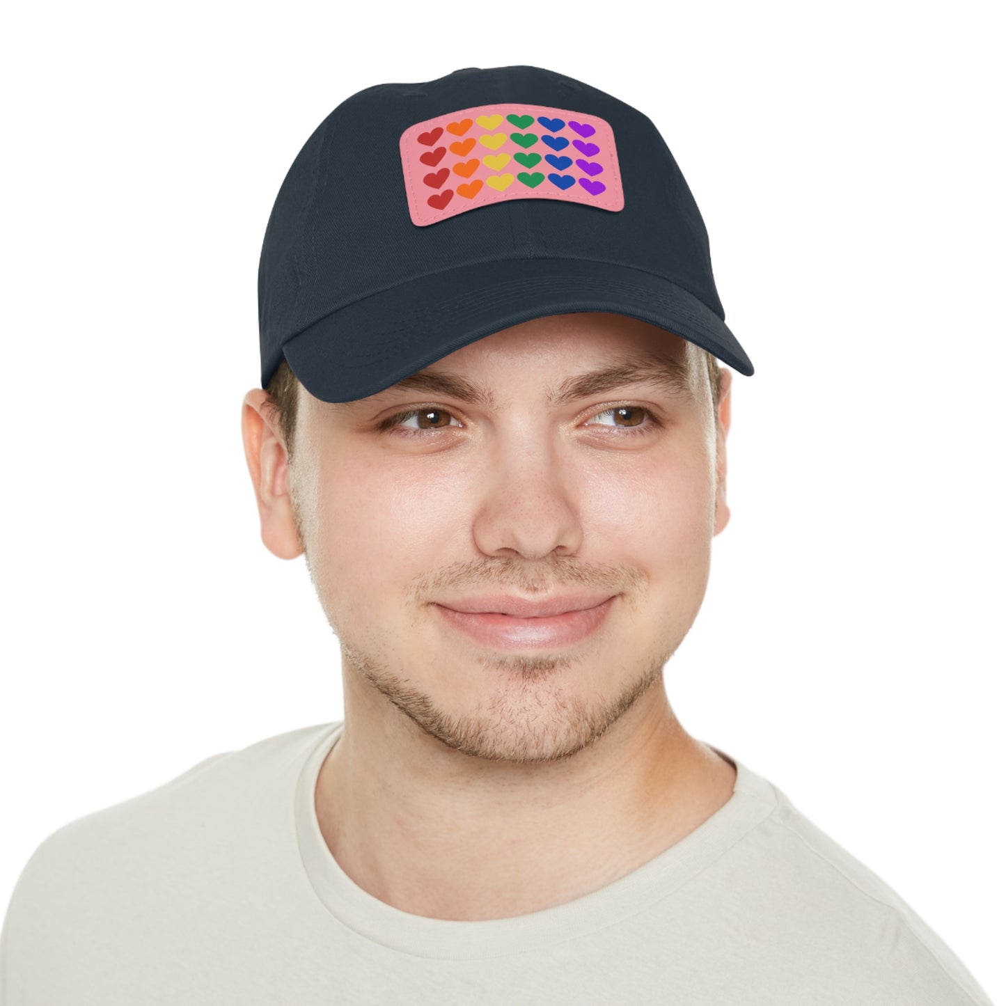 Rainbow Hearts - Adjustable Baseball Cap (4-Rows Design)
