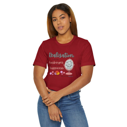 Harbinger of Happiness Haiku - Lightweight Jersey T-Shirt