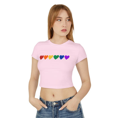 Rainbow Hearts - Baby Tee (Rainbow Hearts Collection)