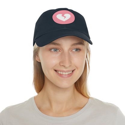 Solo Heart (White Heart) - Leather Patch, Casual Hat (Only Hearts Collection)