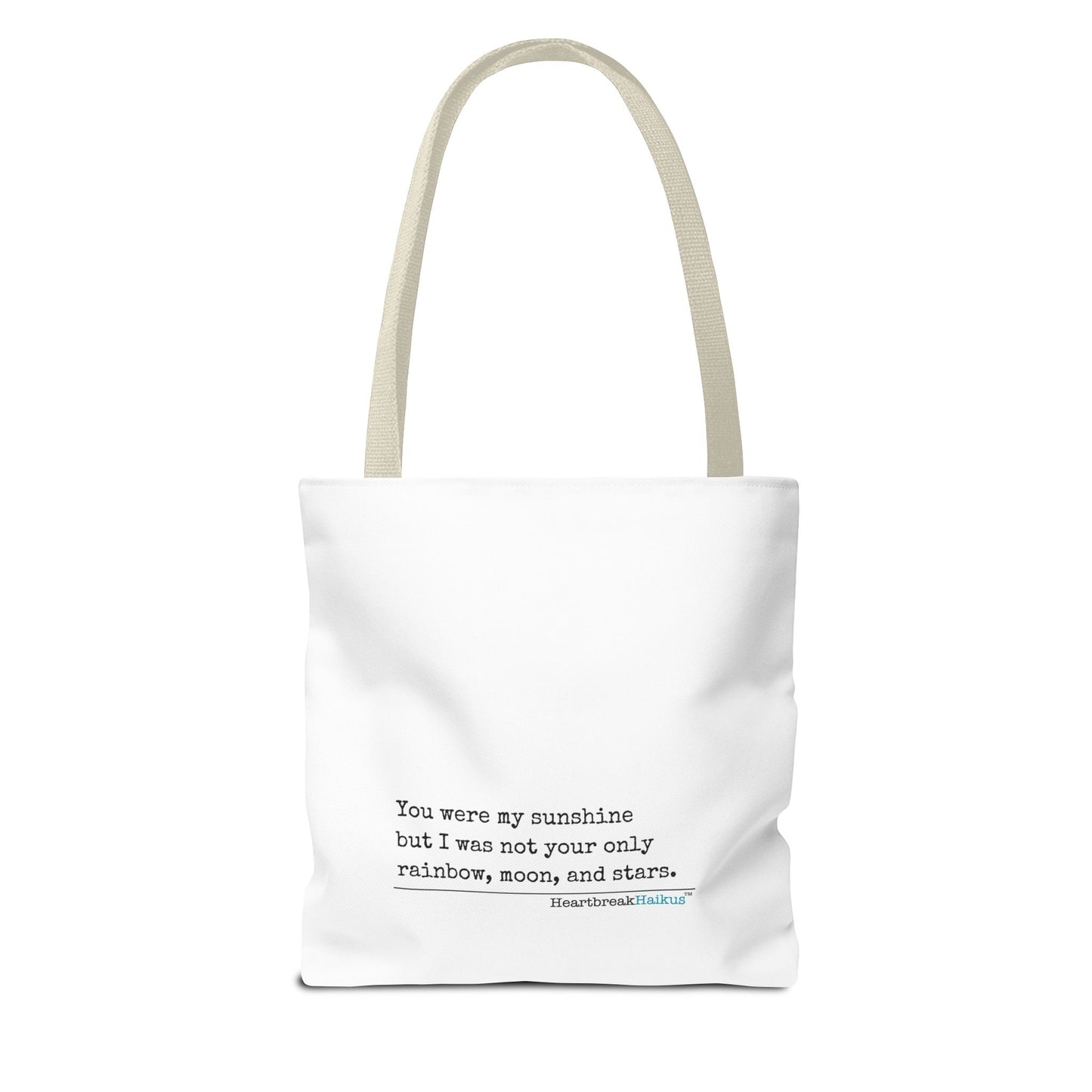 You Were My Sunshine Haiku - Tote Bag (Dual-sided print - Pastel Design)