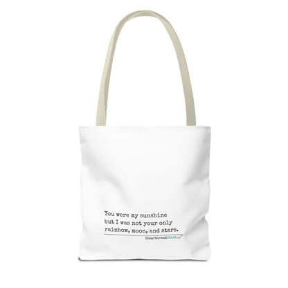 You Were My Sunshine Haiku - Tote Bag (Dual-sided print - Pastel Design)