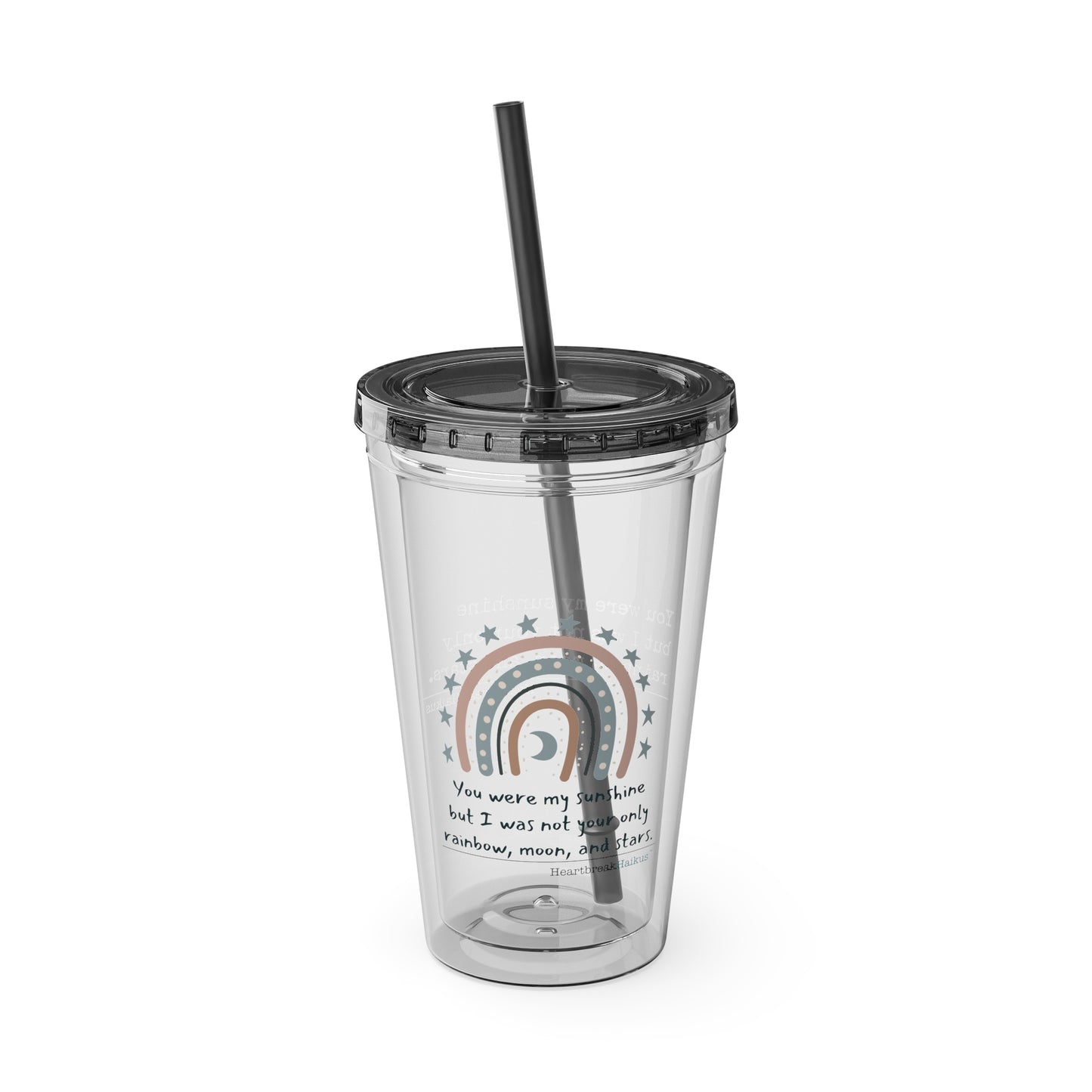 You Were My Sunshine Haiku. Sunsplash Tumbler with Straw, 16oz.  (Summer 2025 collection)