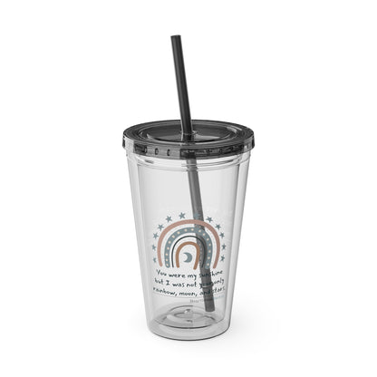 You Were My Sunshine Haiku. Sunsplash Tumbler with Straw, 16oz.  (Summer 2025 collection)