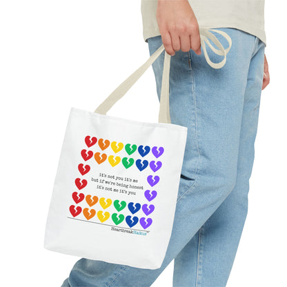 It's Not You/Me Haiku - Tote Bag (Rainbow Hearts Collection)