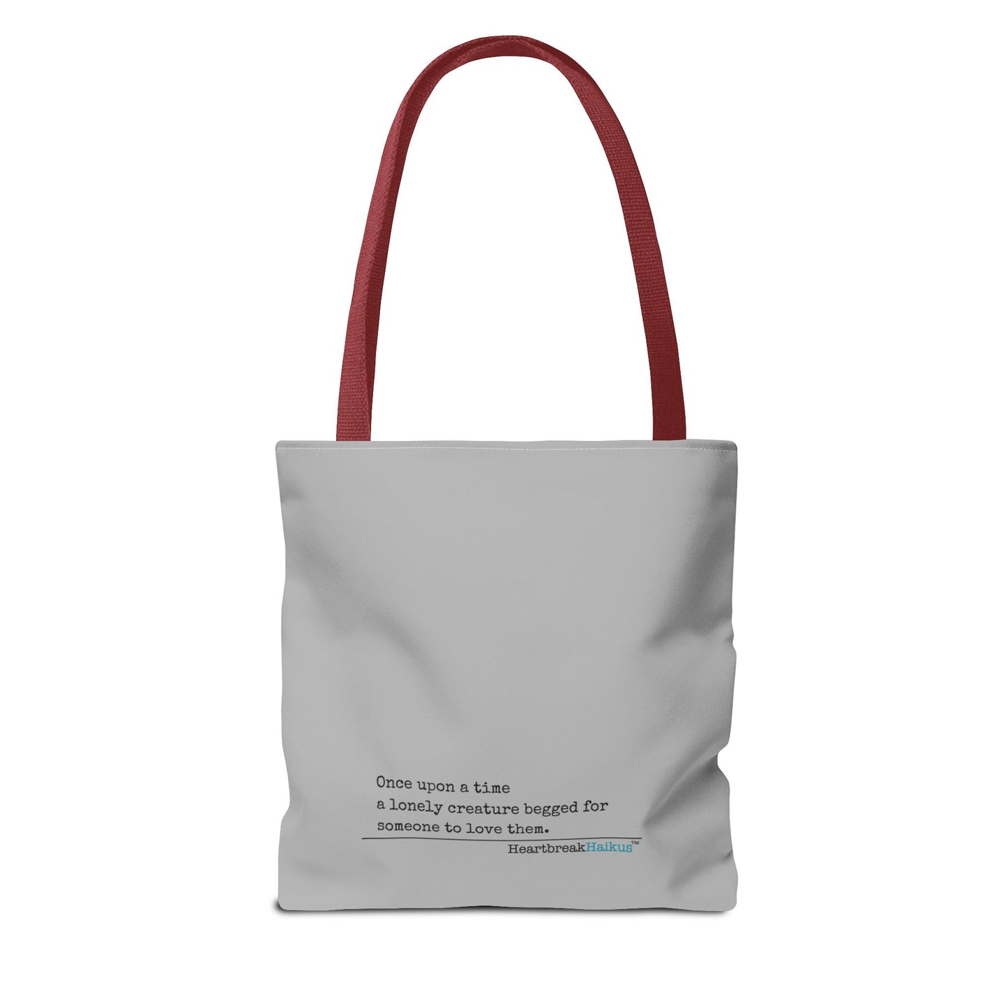 A Lonely Creature Begged Frankenstein Haiku - Tote Bag - Dual-sided print in light grey (Frankenstein 2025 Makeover)