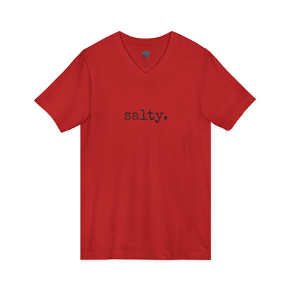 Salty - Jersey Short Sleeve V-Neck Tee (The One Word Collection)