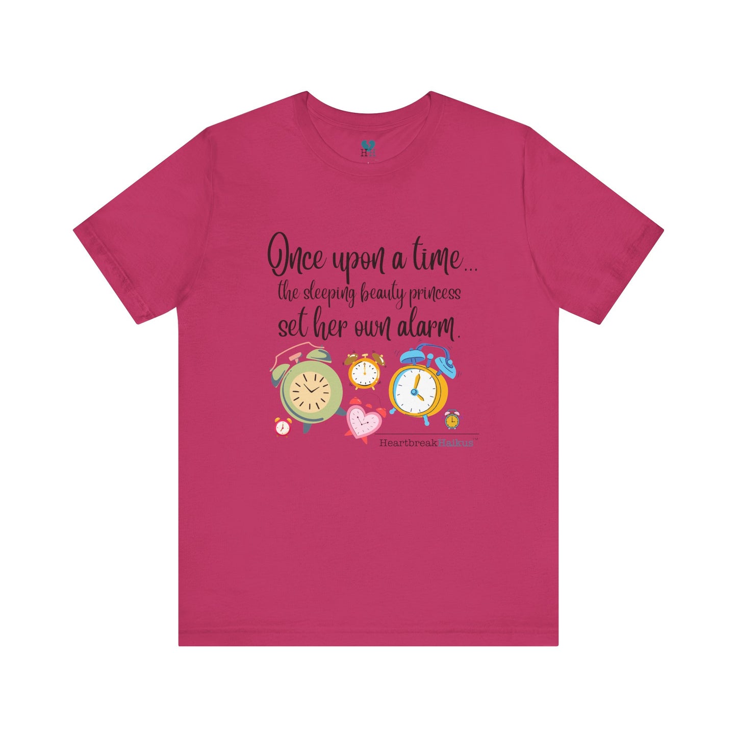 Sleeping Beauty's Alarm Haiku - Short Sleeve T-Shirt