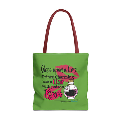 Prince Charming's Poison Kisses Haiku - Tote Bag (Dual-sided print in Wicked Green)
