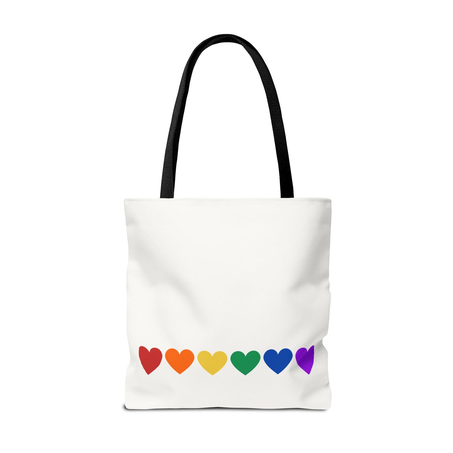 Rainbow Hearts Tote Bag (Single Row) - Only Hearts Collection