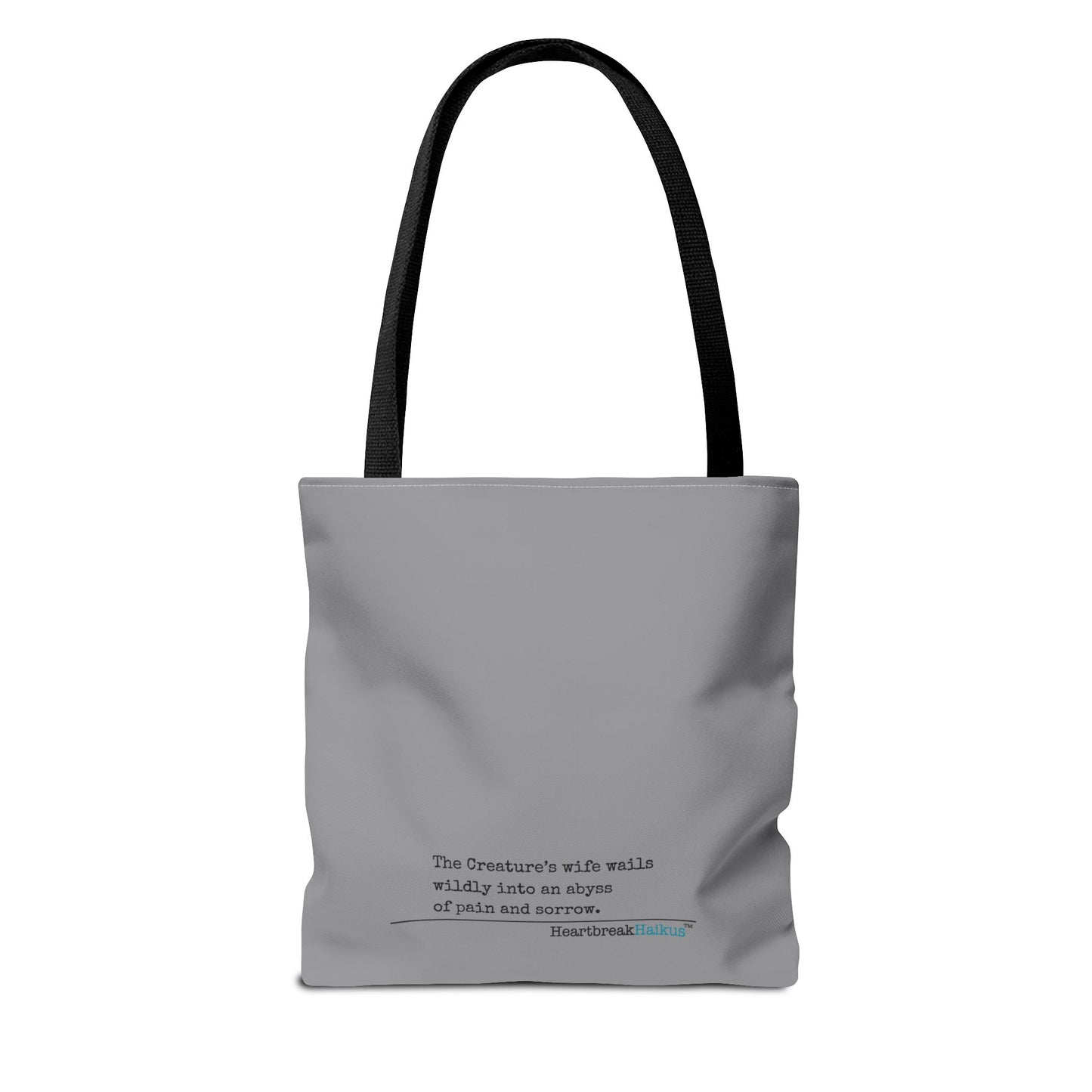 The Creature's Wife Wails Frankenstein Haiku - Tote Bag (Stone Grey)