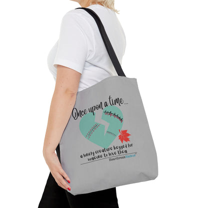 A Lonely Creature Begged Frankenstein Haiku - Tote Bag - Dual-sided print in light grey (Frankenstein 2025 Makeover)