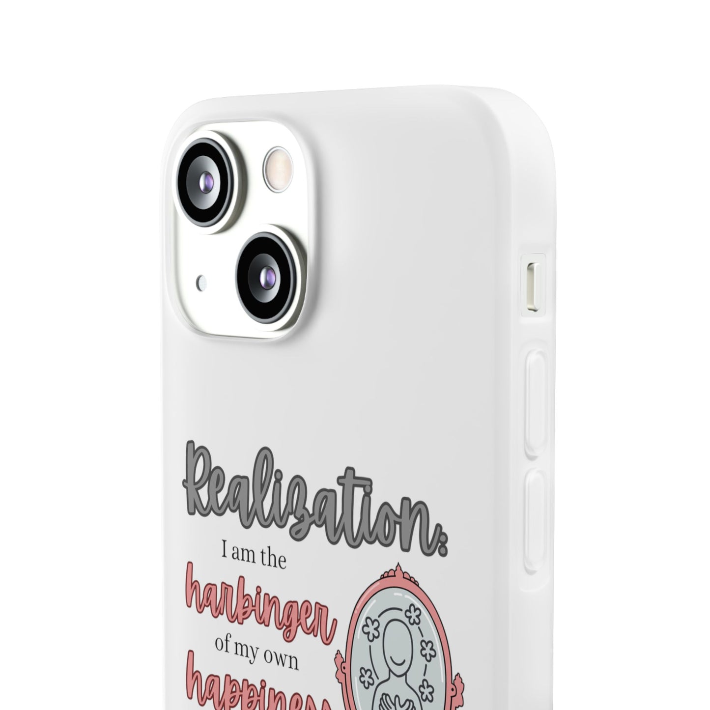 Harbinger of Happiness Haiku - Semi-Transparent Flexible iPhone Case