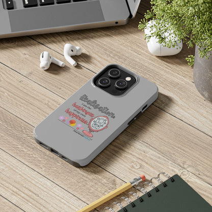 Harbinger of Happiness Tough Phone Cases (light grey)