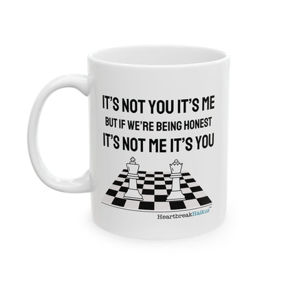 "it's not you/me..." Dual-Design Ceramic Mug (11oz or 15oz, Dual-Design)