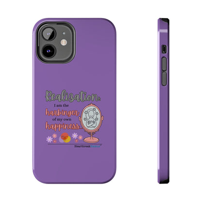 Harbinger of Happiness Tough Phone Cases (purple) available for iPhone 11-16 or Samsung Galaxy S21-S24