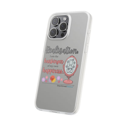 Harbinger of Happiness Haiku - Semi-Transparent Flexible iPhone Case