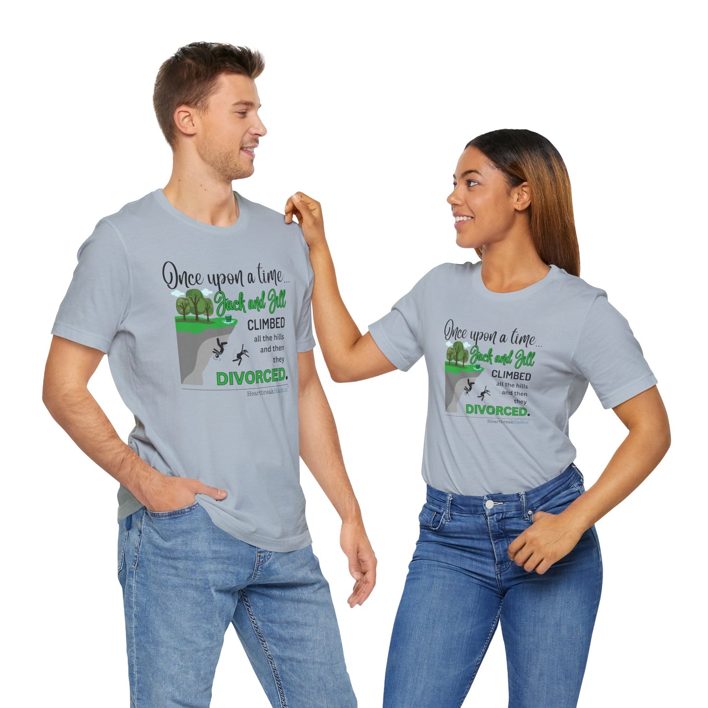 Jack and Jill Divorced Haiku - Short Sleeve T-Shirt