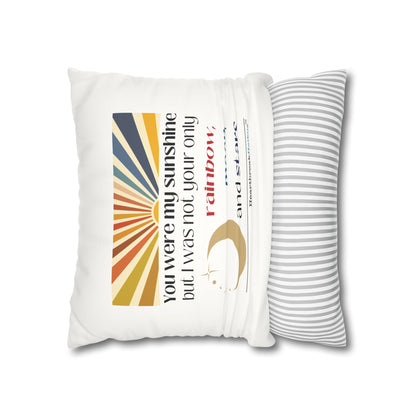 You Were My Sunshine Haiku - Faux Suede Square Pillowcase