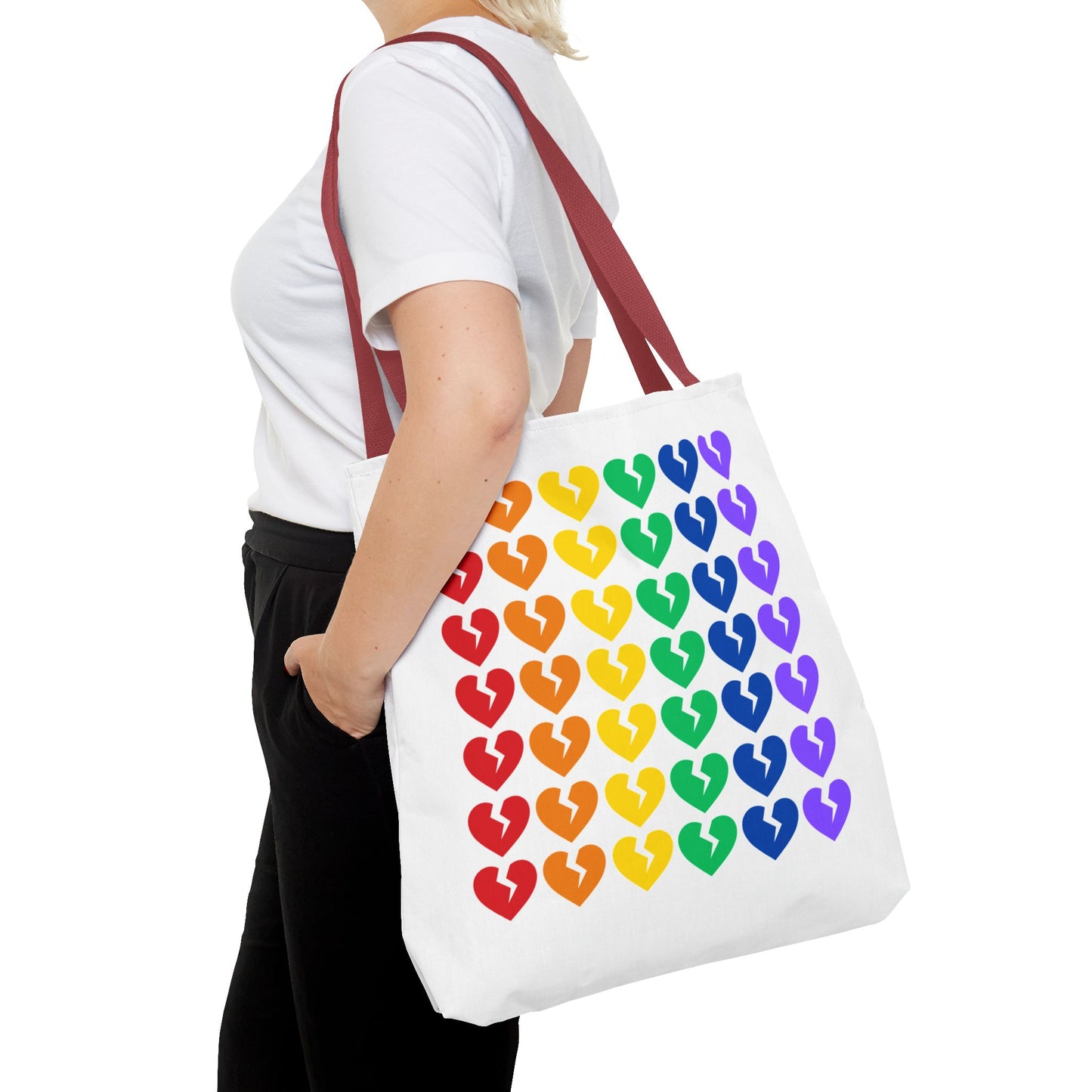 It's Not You/Me Haiku - Tote Bag (Rainbow Heartbreak Collection - Only Hearts Design)
