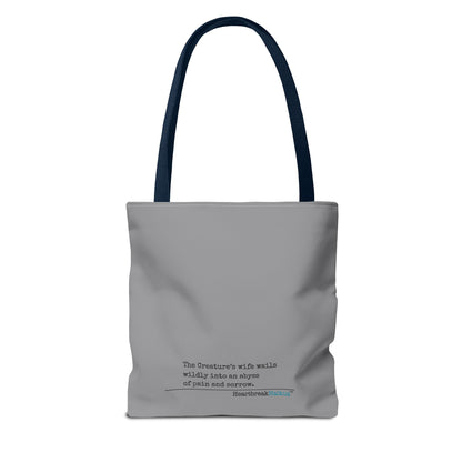 The Creature's Wife Wails Frankenstein Haiku - Tote Bag (Stone Grey)