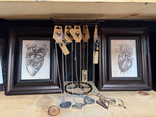 Heartbreak Haikus 5x7 Wood-Framed Heart Art (assorted)