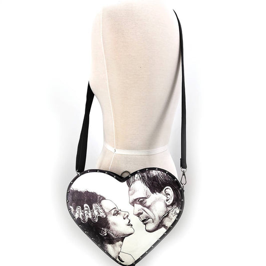 The Frankensteins - Crossbody/Backpack and Wristlet Set (2-piece set) Creature/Monster and Bride