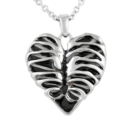 Heart-Shaped, Rib-Cage Necklace