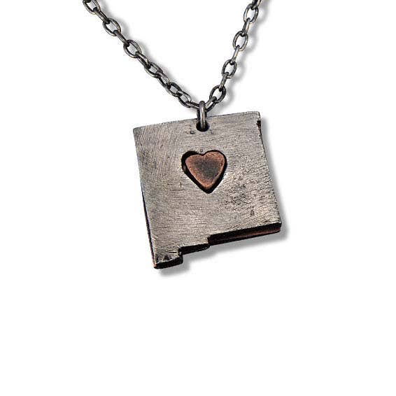 Home State Jewelry - Pewter State Necklace (Arkansas)