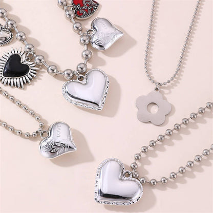 All the Hearts - Layered Beaded Heart Necklace | Heartbreak Haikus (4pc set)